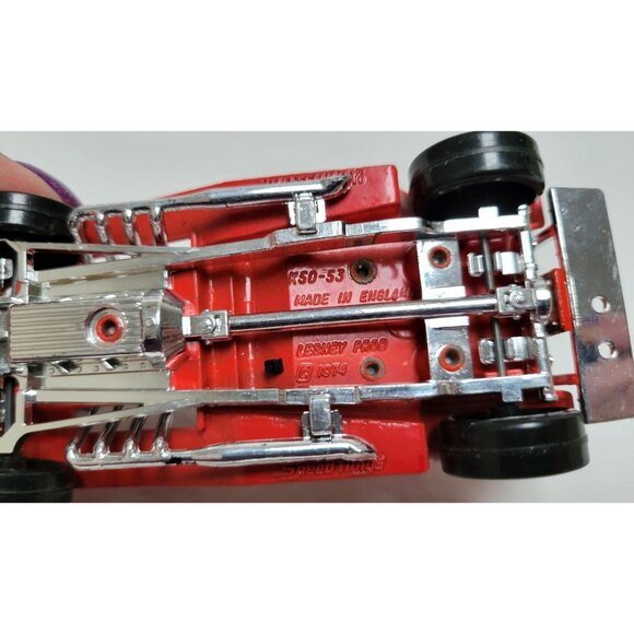 Vintage 1974 Matchbox Speed Kings Red Diecast Plastic Fire Chief Toy Car K50-53 - Picture 7 of 7